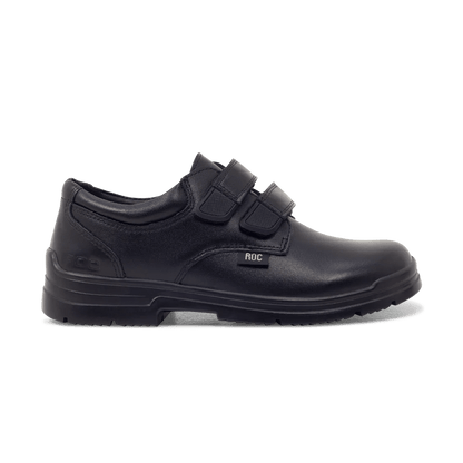 Roc Boots ROC BOOTS JUNIOR ROCKET VELCRO BLACK LEATHER SHOES - INSPORT
