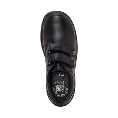 Roc Boots ROC BOOTS JUNIOR ROCKET VELCRO BLACK LEATHER SHOES - INSPORT