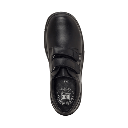 Roc Boots ROC BOOTS JUNIOR ROCKET VELCRO BLACK LEATHER SHOES - INSPORT