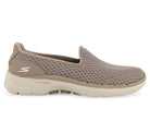 Skechers SKECHERS WOMEN'S GOWALK 6 TAUPE WALKING SLIP-ON SHOE - INSPORT