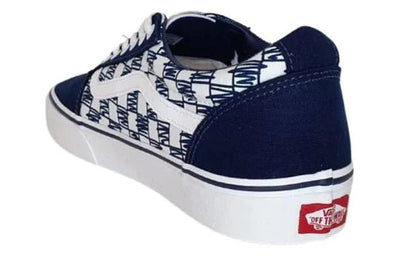 Vans VANS MEN'S WARD LOW NAVY SCRIBBLE SHOES - INSPORT