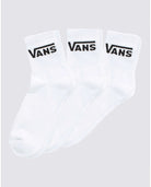 Vans VANS UNISEX CLASSIC HALF CREW WHITE SOCK (3 PAIRS) - INSPORT